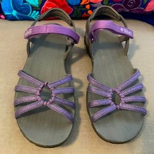 Pristine Teva Sandals, Purple, Size 6